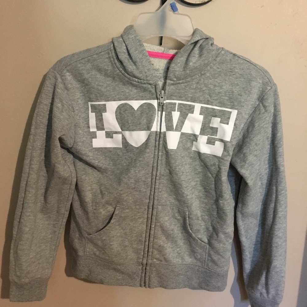 Zip up LOVE hoodie